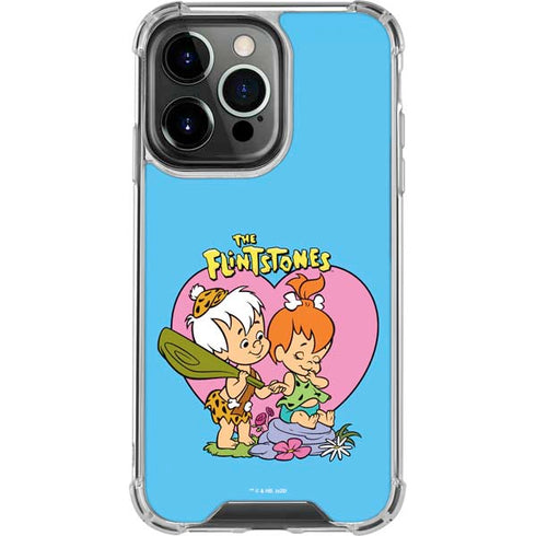 The Flinstones Bamm-Bamm and Pebbles iPhone 16 Pro Clear Case